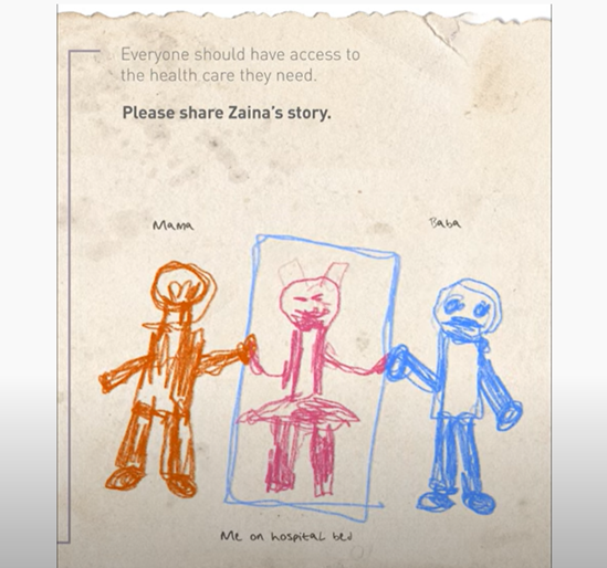 Zaina, 10, unable to access cancer treatment since February 2021