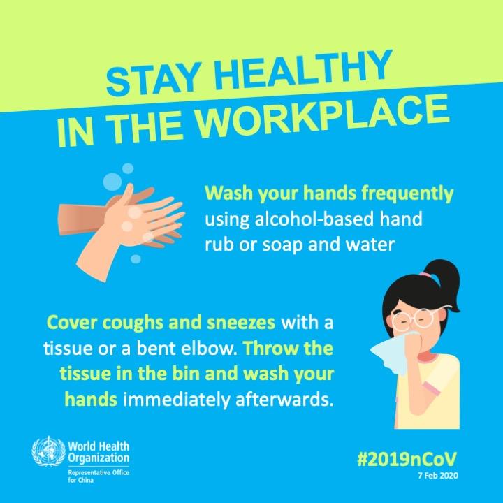 Stay healthy in the workplace 5
