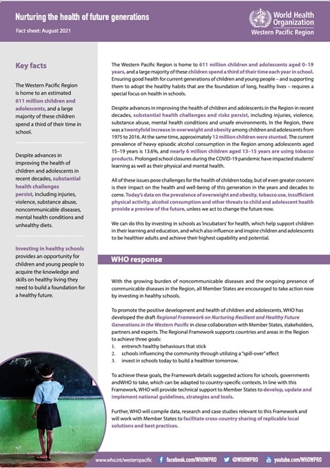 Nurturing the health of future generations